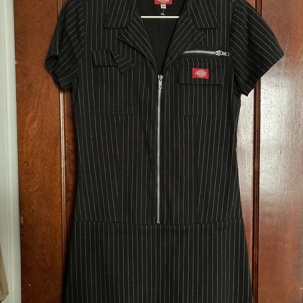Dickies Vintage Black Pinstripe Dress